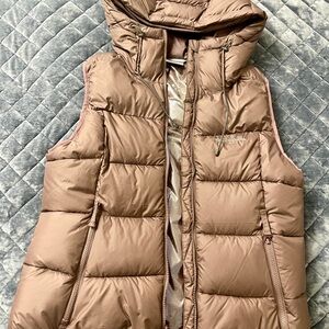 Columbia Mauve Hooded Puffer Vest